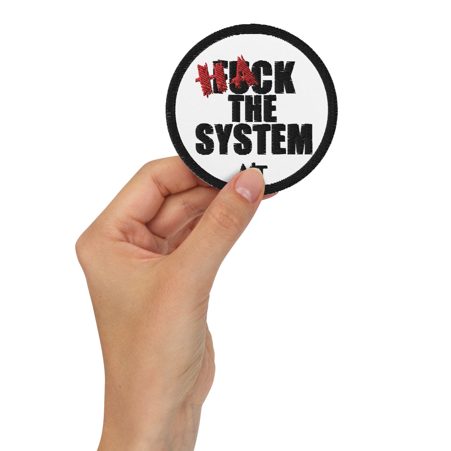 Hack the System - Embroidered patches by DarkByteGear
