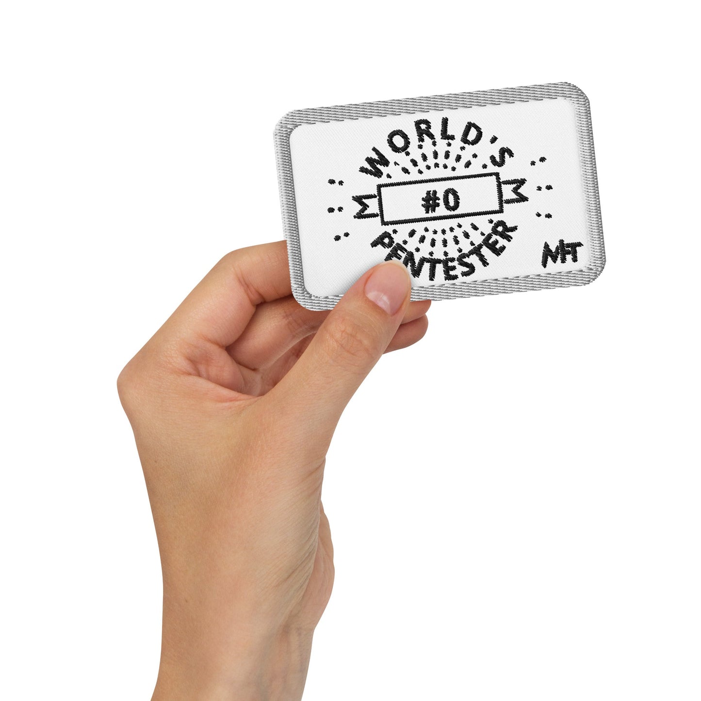 World's #0 Pentester - Embroidered patches by DarkByteGear
