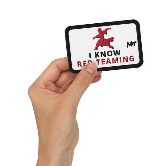 I Know Red Teaming - Embroidered patches by DarkByteGear