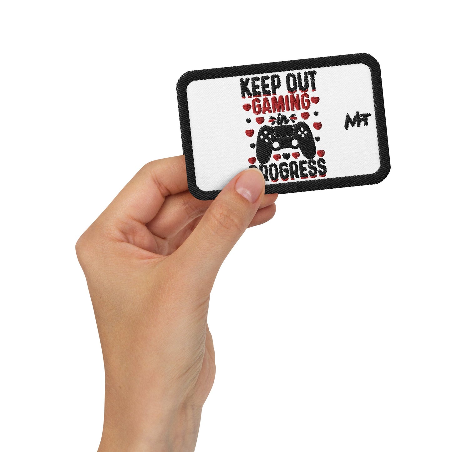 Keep out Gaming in Progress - Embroidered patches by DarkByteGear