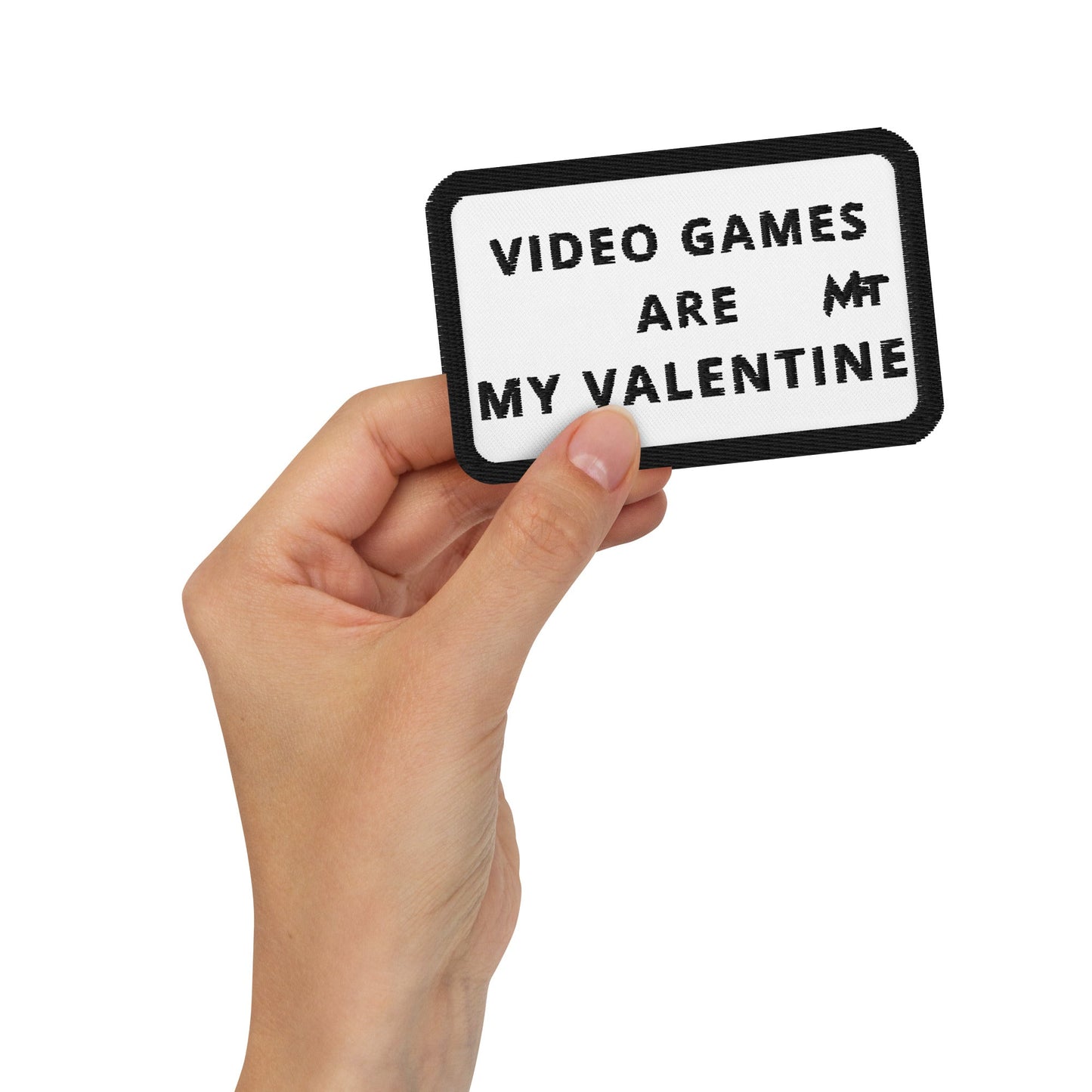 Video Games are My Valentine - Embroidered patches by DarkByteGear