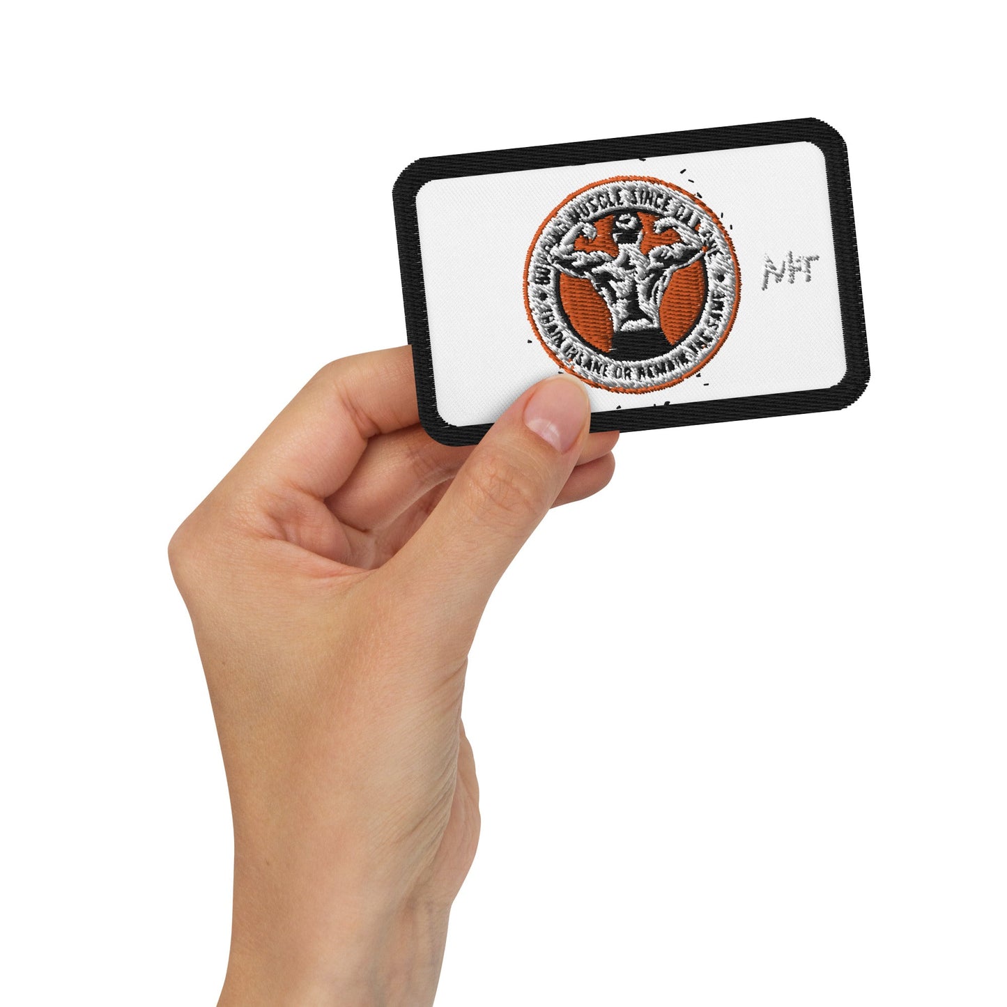 Building muscles since Day one - Embroidered patches by DarkByteGear
