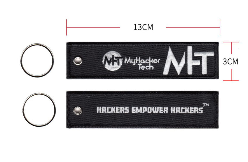 MyHackerTech - Embroidery Key Tag by DarkByteGear