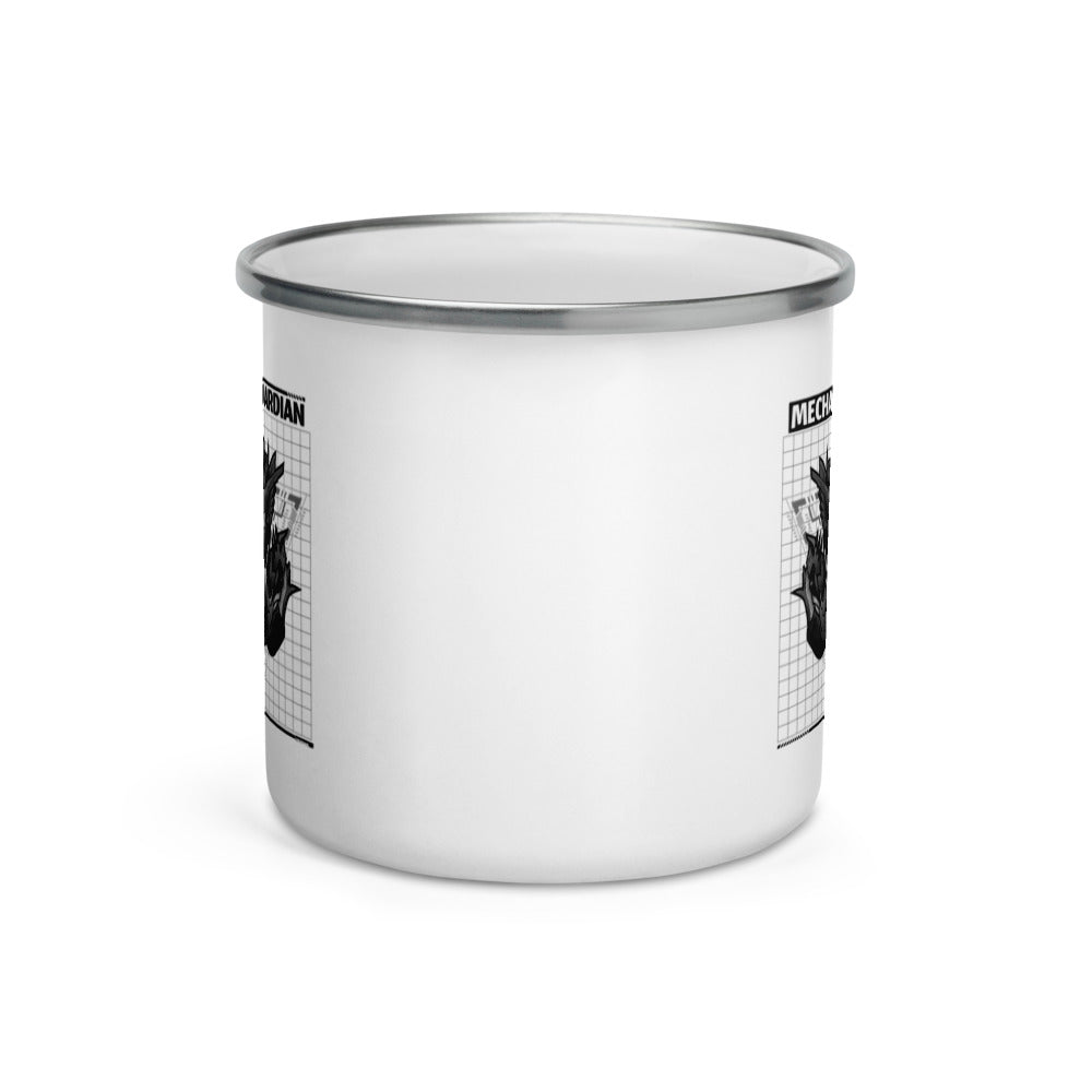 Mecha Guardian - Enamel Mug by DarkByteGear