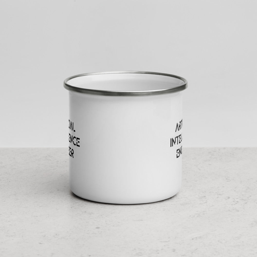 Artificial intelligence engineer - Enamel Mug by DarkByteGear