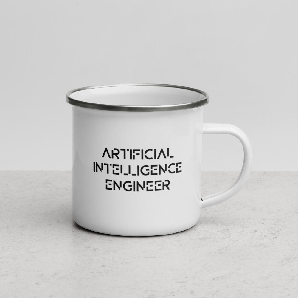 Artificial intelligence engineer - Enamel Mug by DarkByteGear