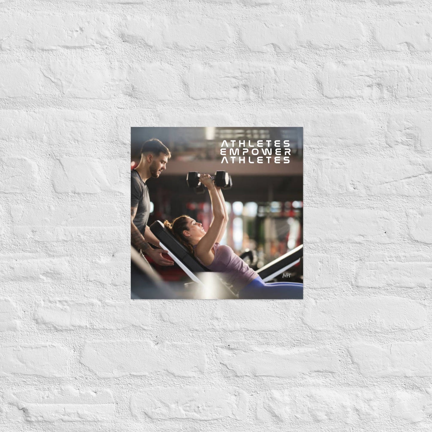 Athletes Empower Athletes - Poster by DarkByteGear