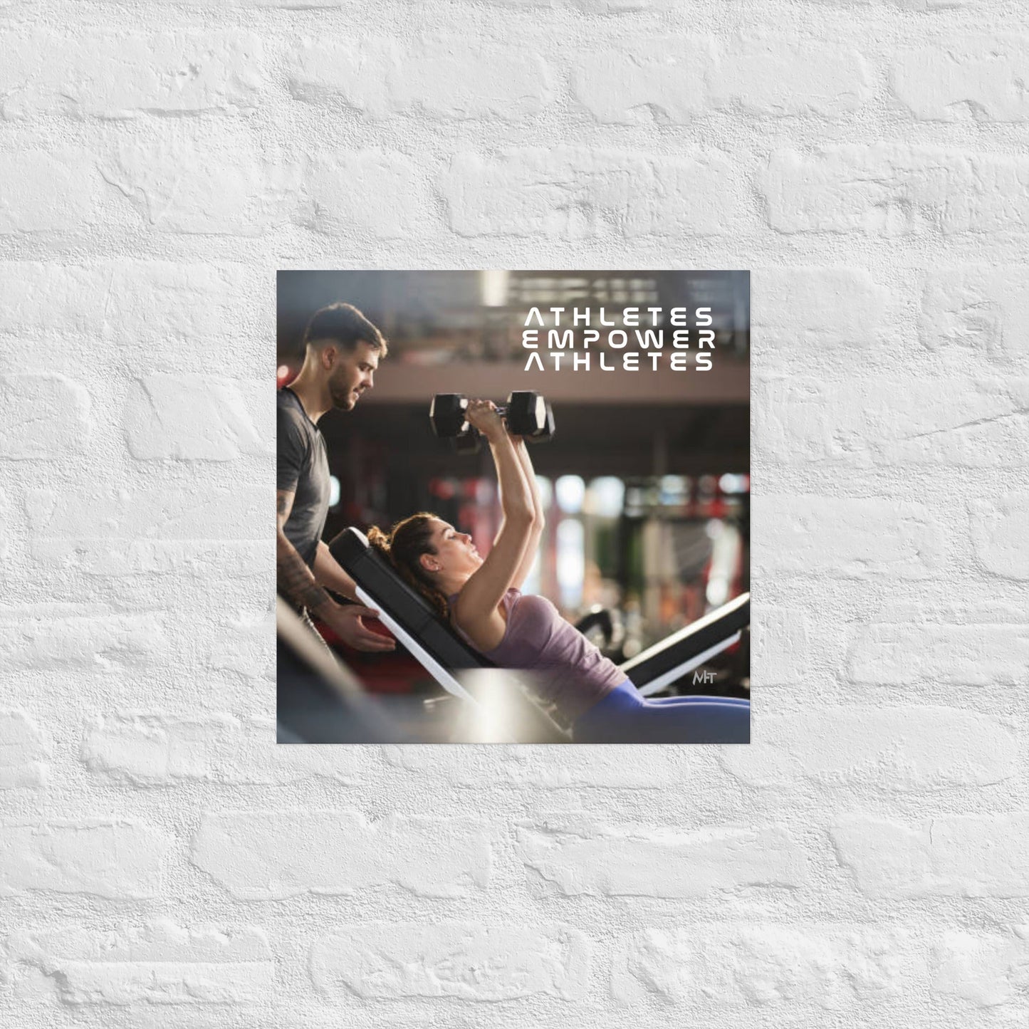 Athletes Empower Athletes - Poster by DarkByteGear
