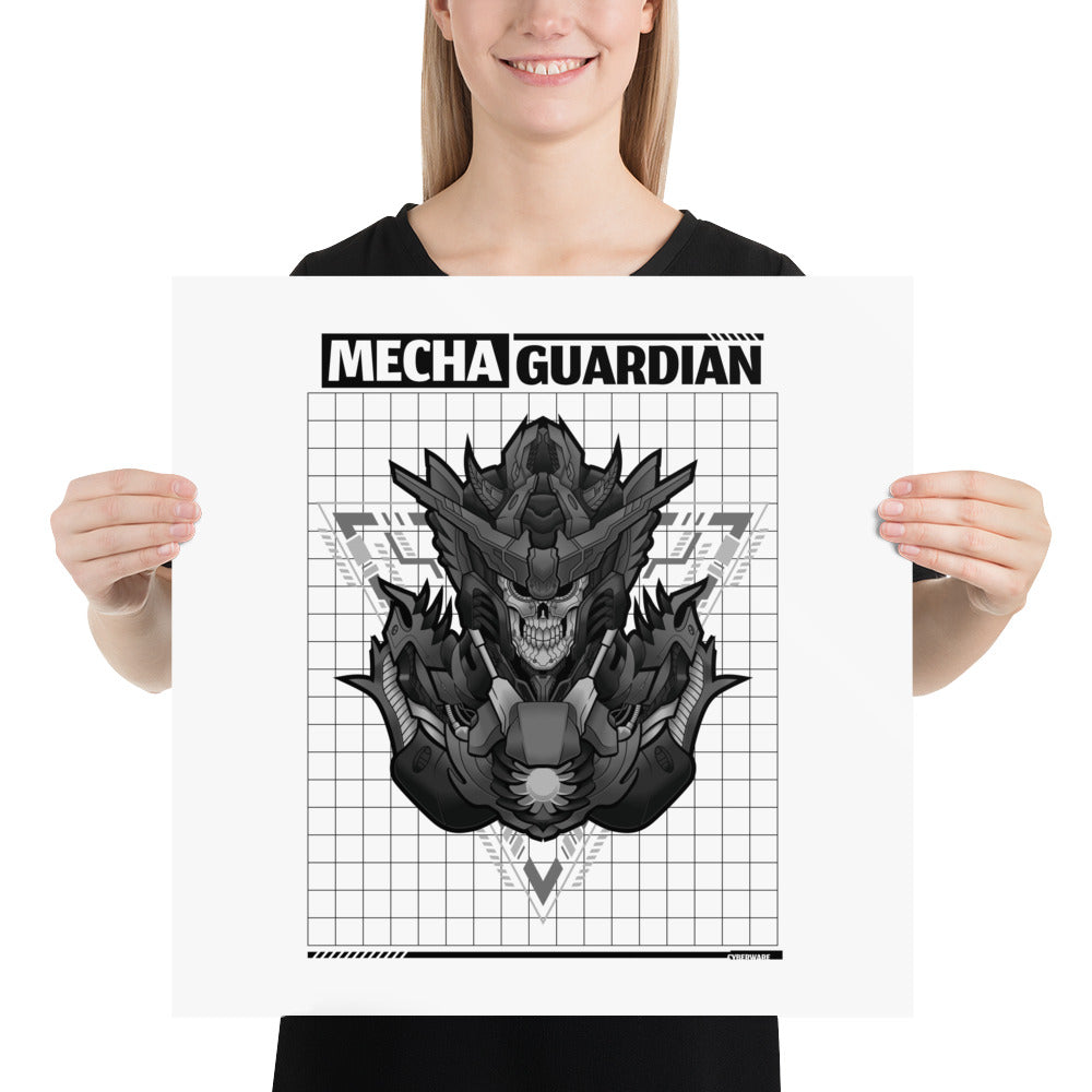 Mecha Guardian - Poster by DarkByteGear