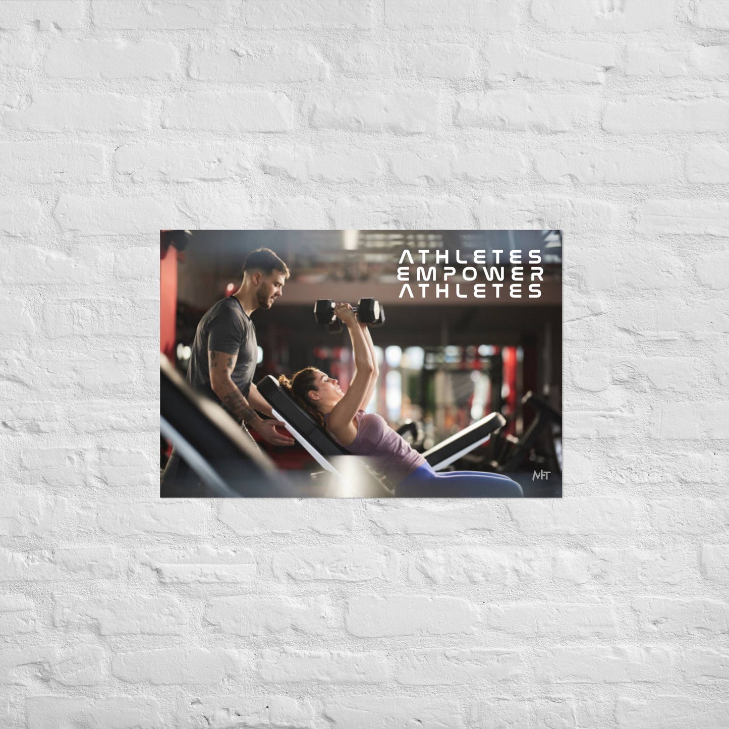 Athletes Empower Athletes - Poster by DarkByteGear
