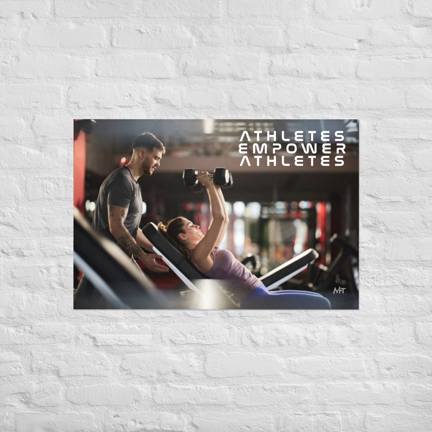 Athletes Empower Athletes - Poster by DarkByteGear