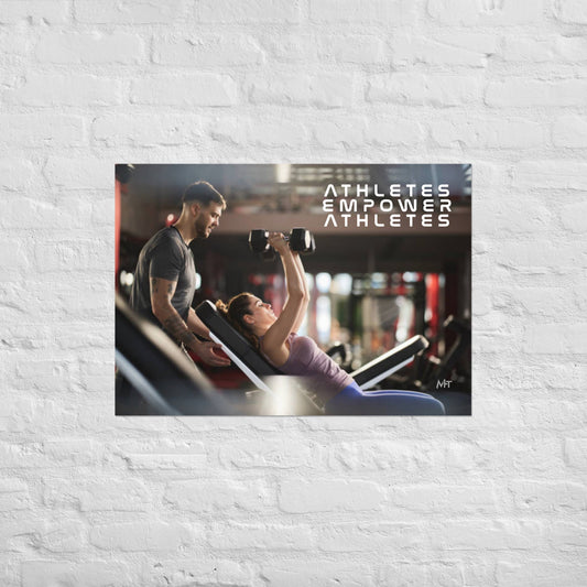 Athletes Empower Athletes - Poster by DarkByteGear