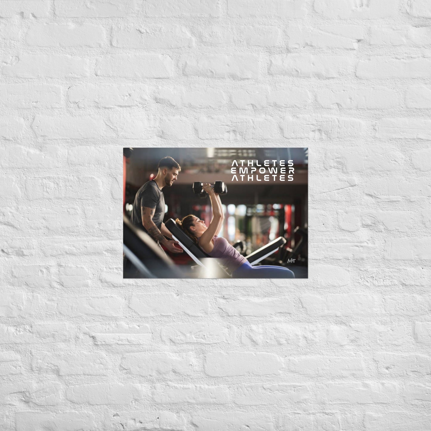 Athletes Empower Athletes - Poster by DarkByteGear