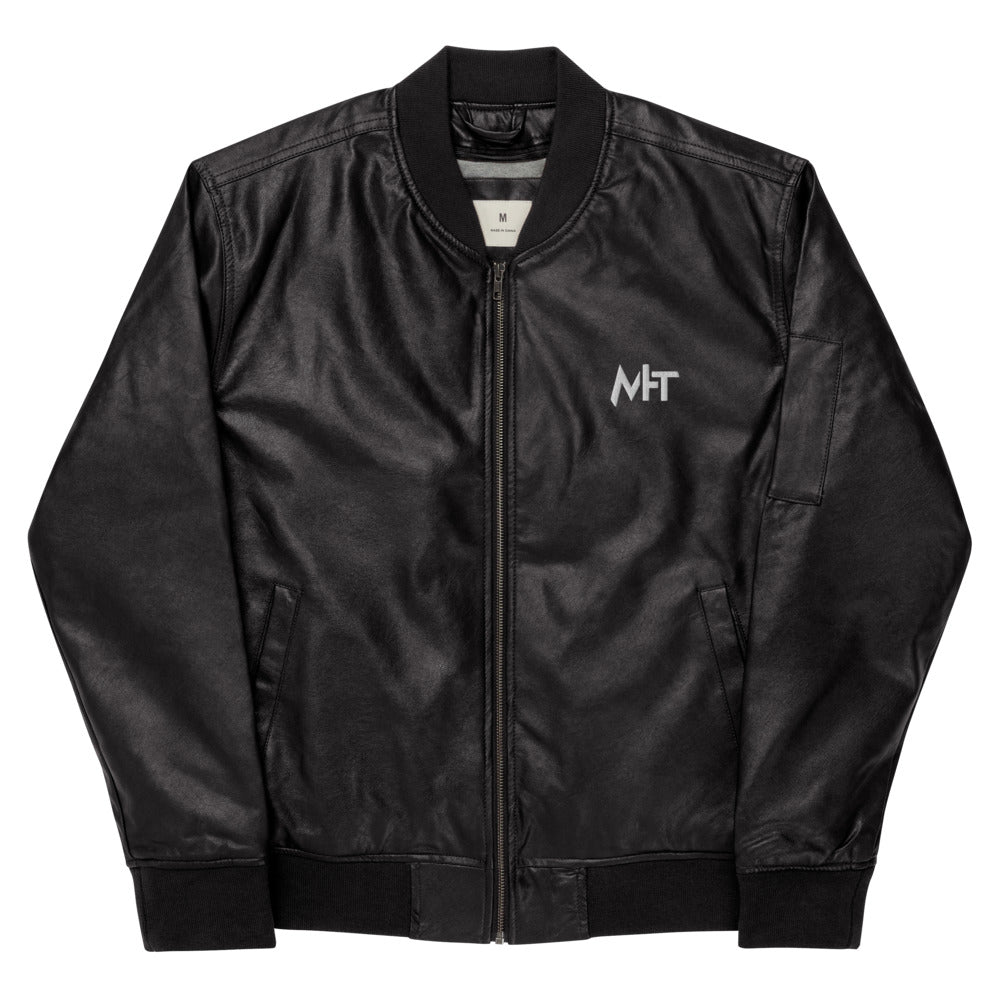 MHT - Leather Bomber Jacket by DarkByteGear