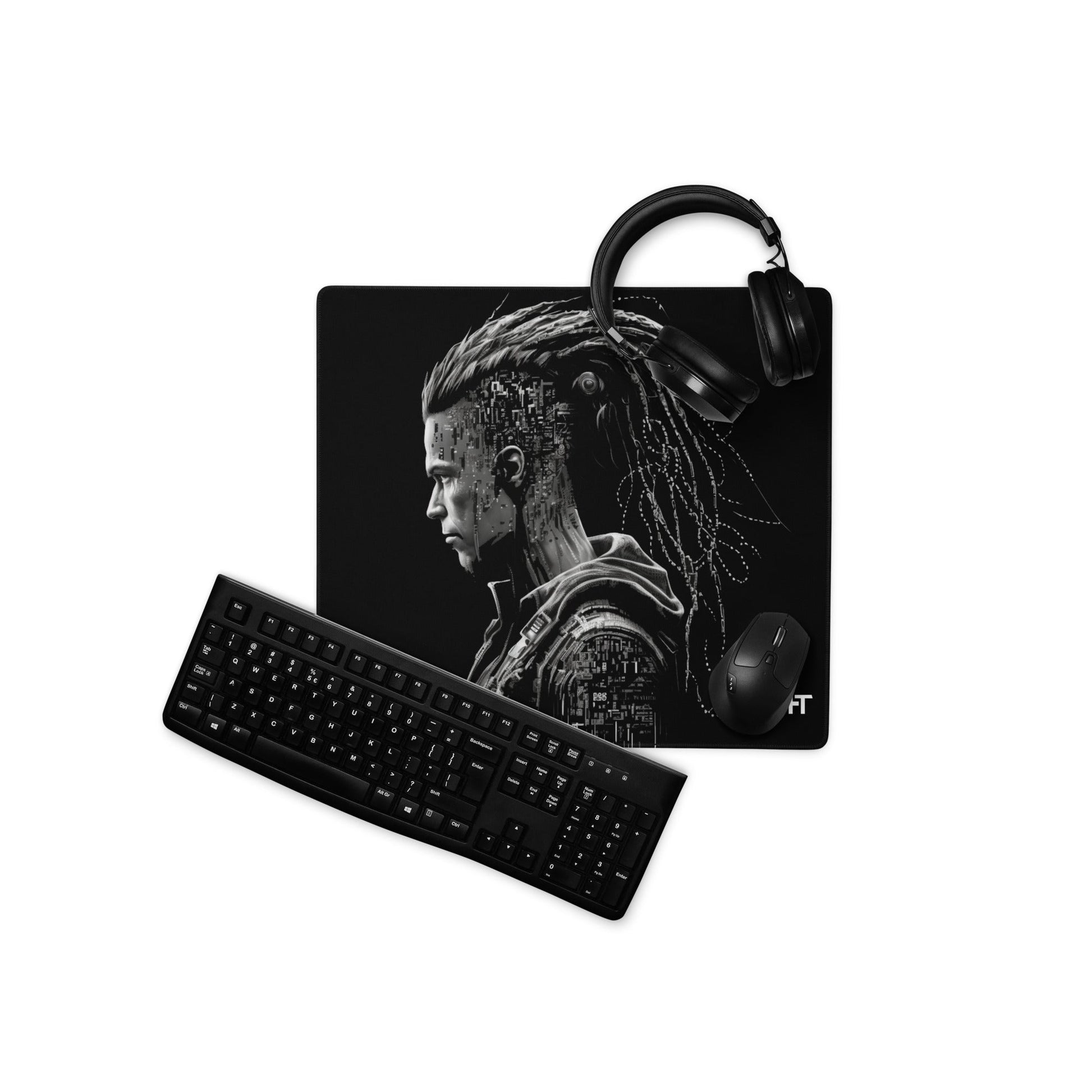 Cyberware assassin v32 - Gaming mouse pad by DarkByteGear
