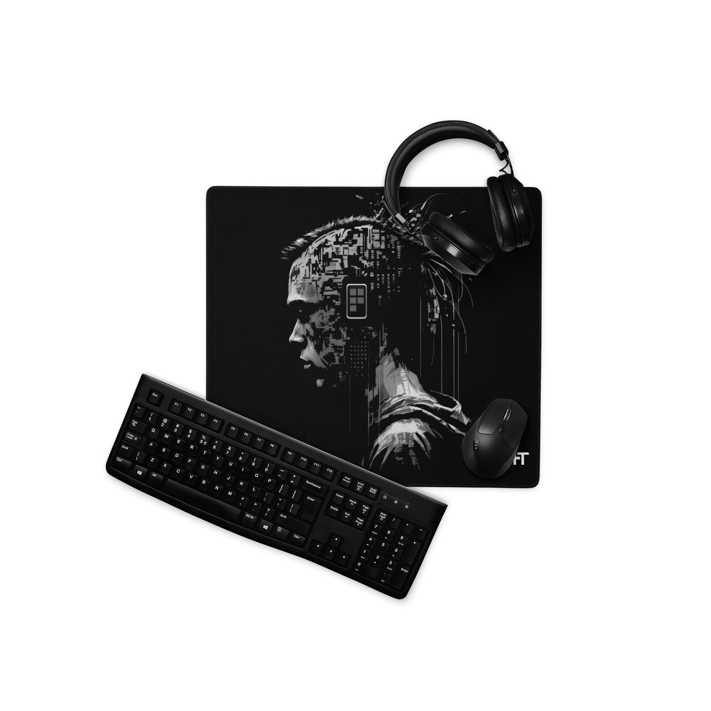 Cyberware assassin v34 - Gaming mouse pad by DarkByteGear