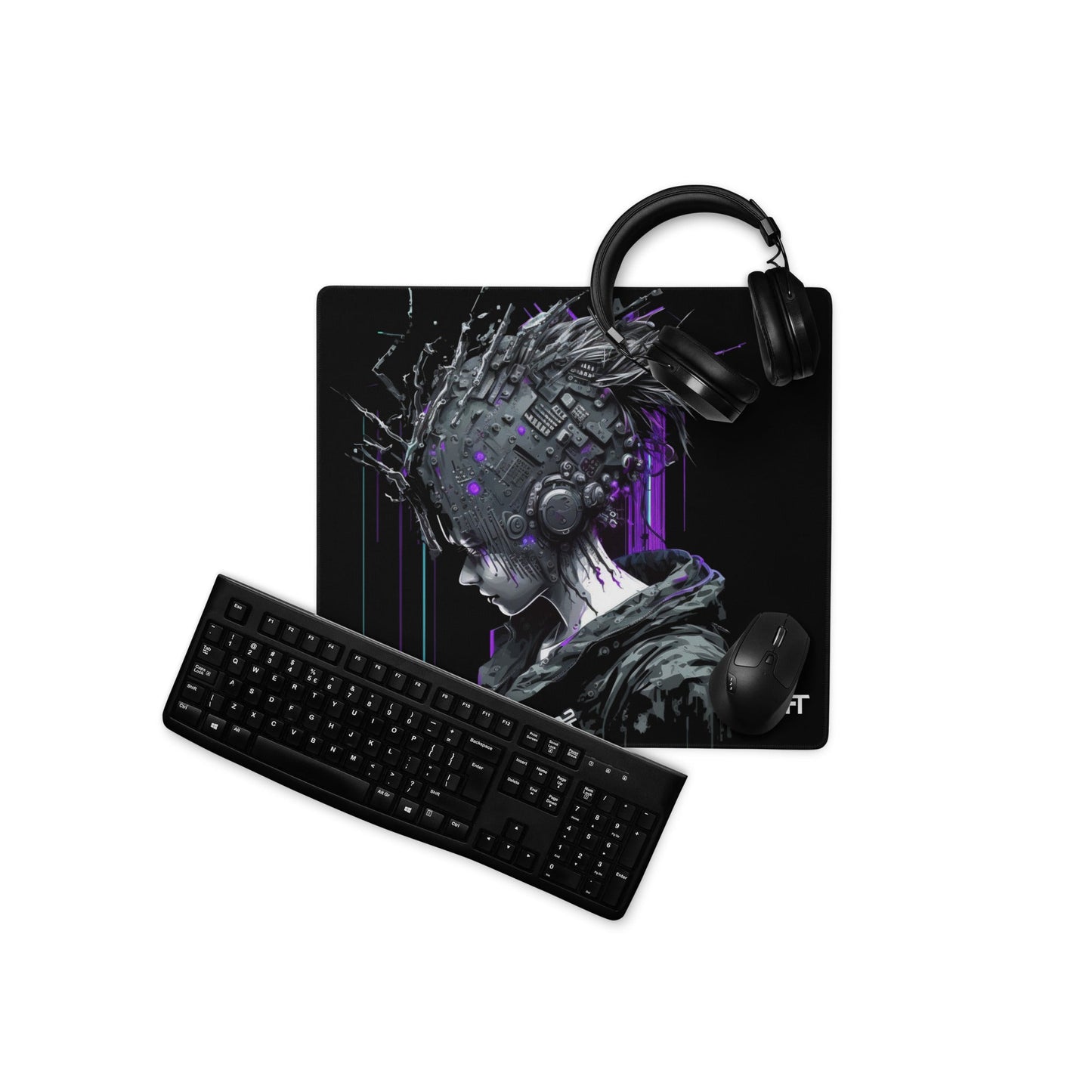 Cyberware assassin v43 - Gaming mouse pad by DarkByteGear