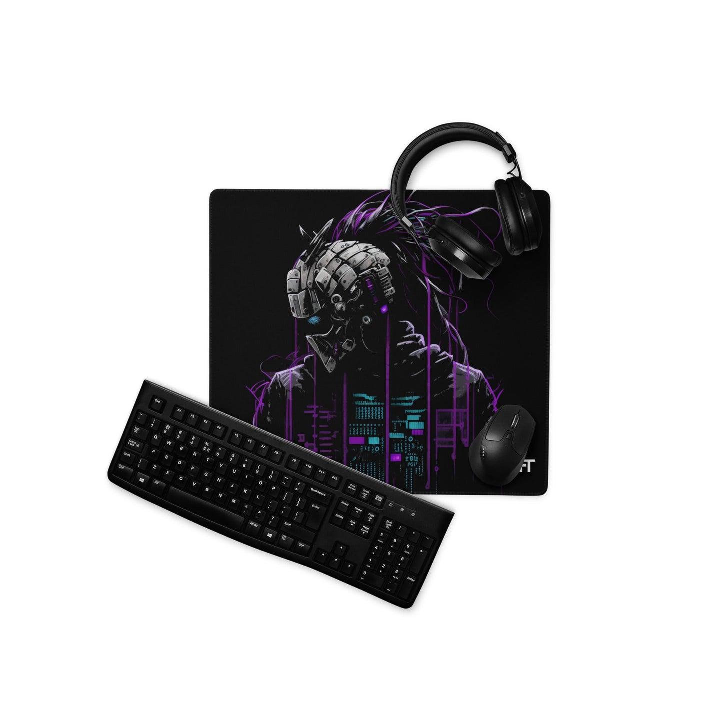 Cyberware assassin v44 - Gaming mouse pad by DarkByteGear