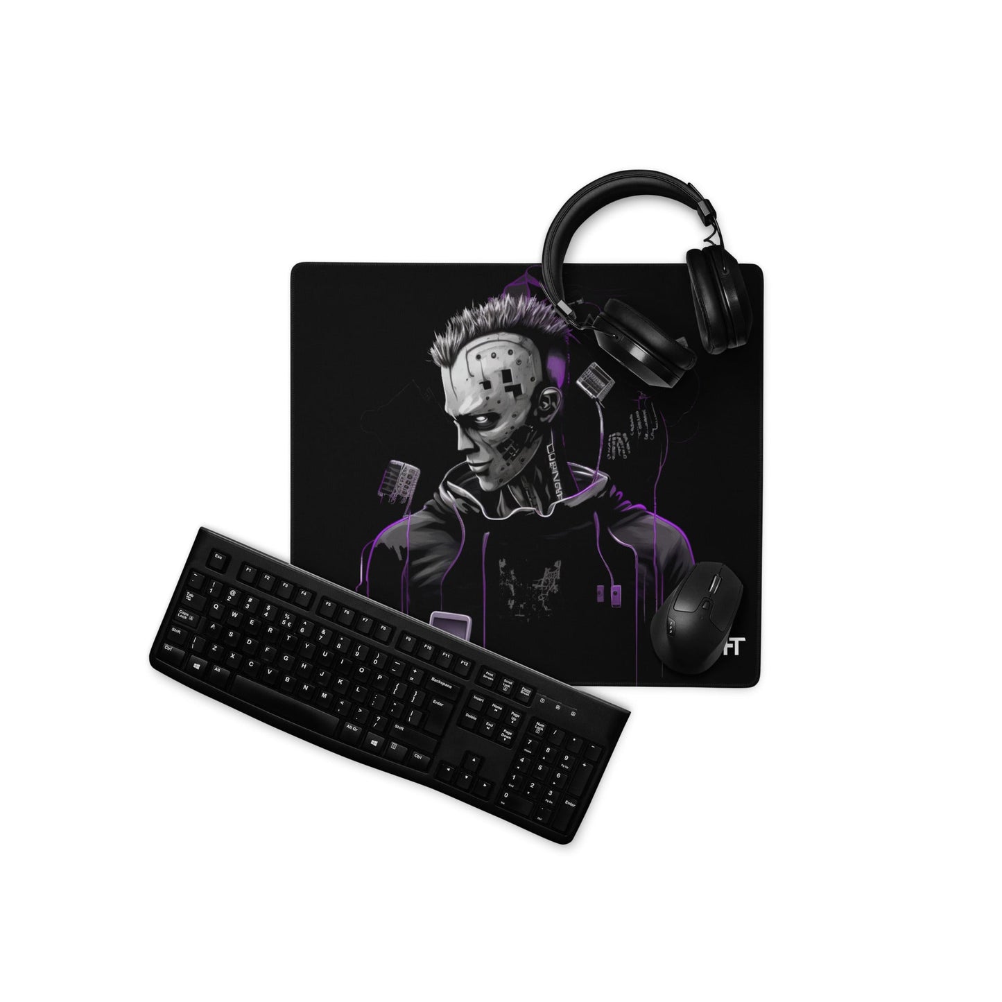 Cyberware assassin v46 - Gaming mouse pad by DarkByteGear