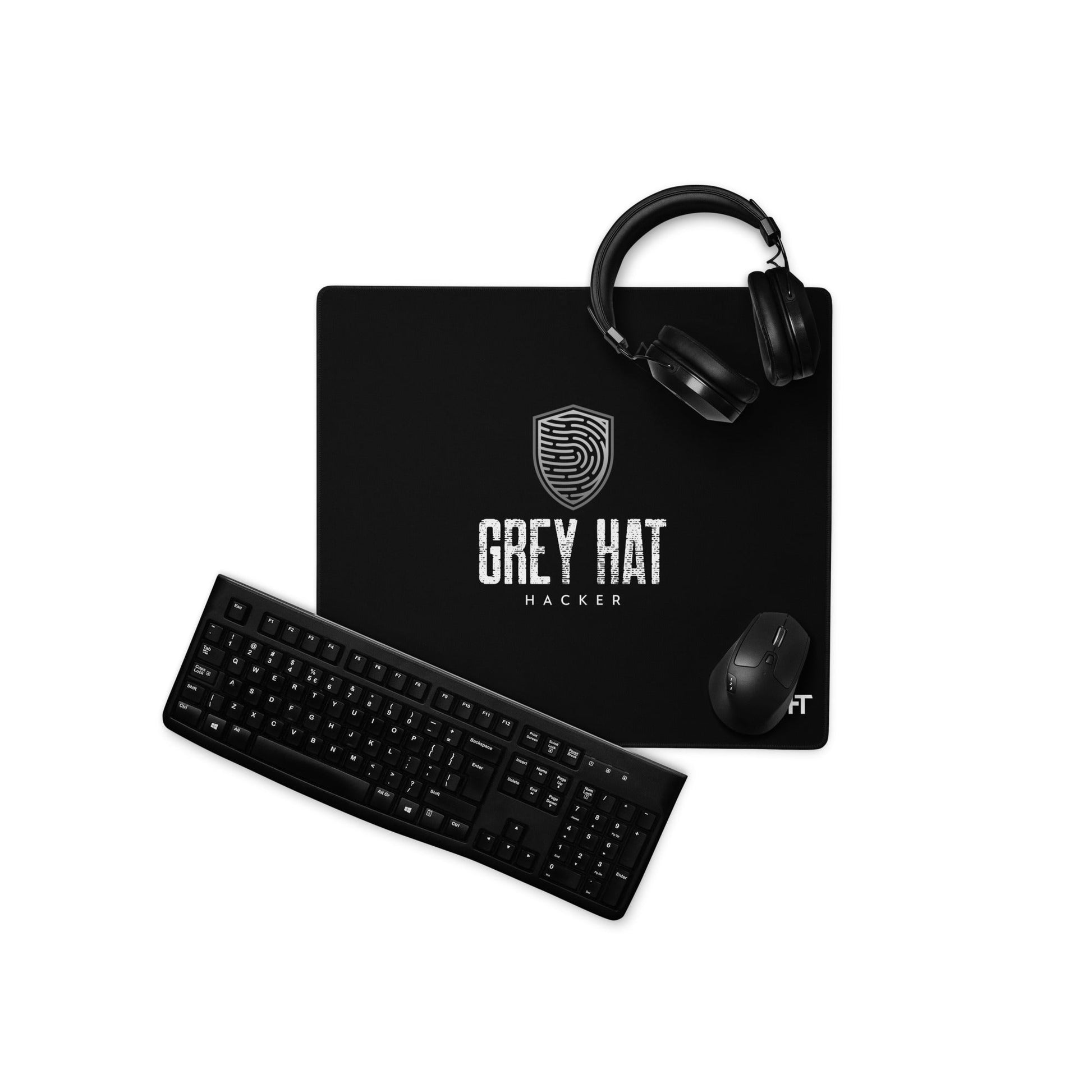 Grey Hat Hacker V4 - Desk Mat by DarkByteGear