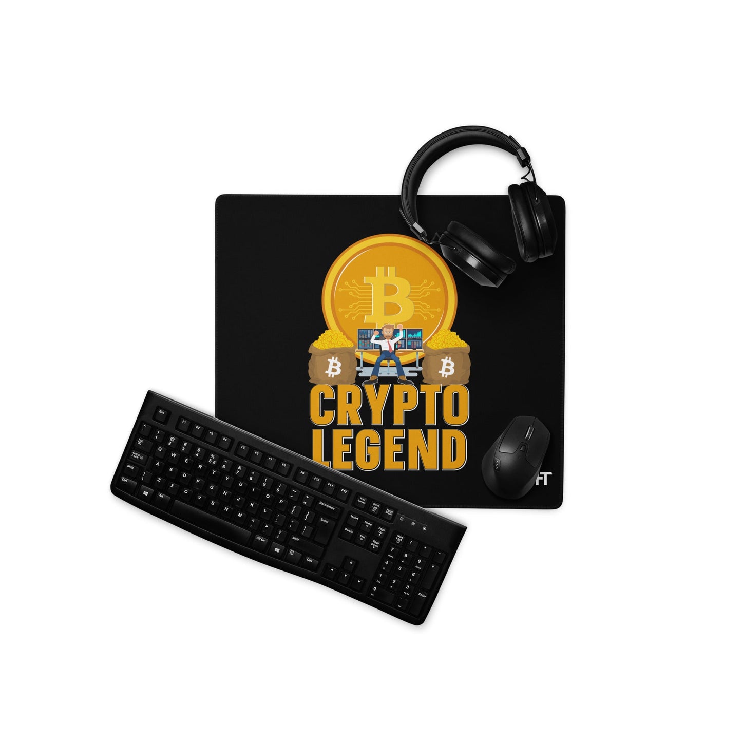 Bitcoin Legend - Desk Mat by DarkByteGear