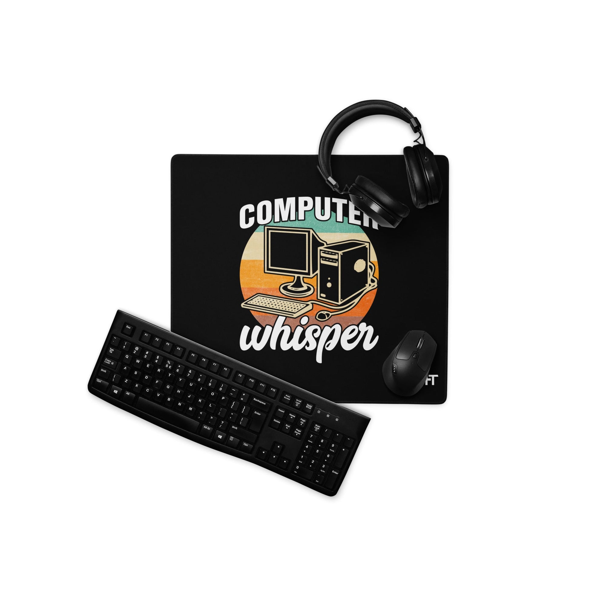 Computers whisper - Desk Mat by DarkByteGear