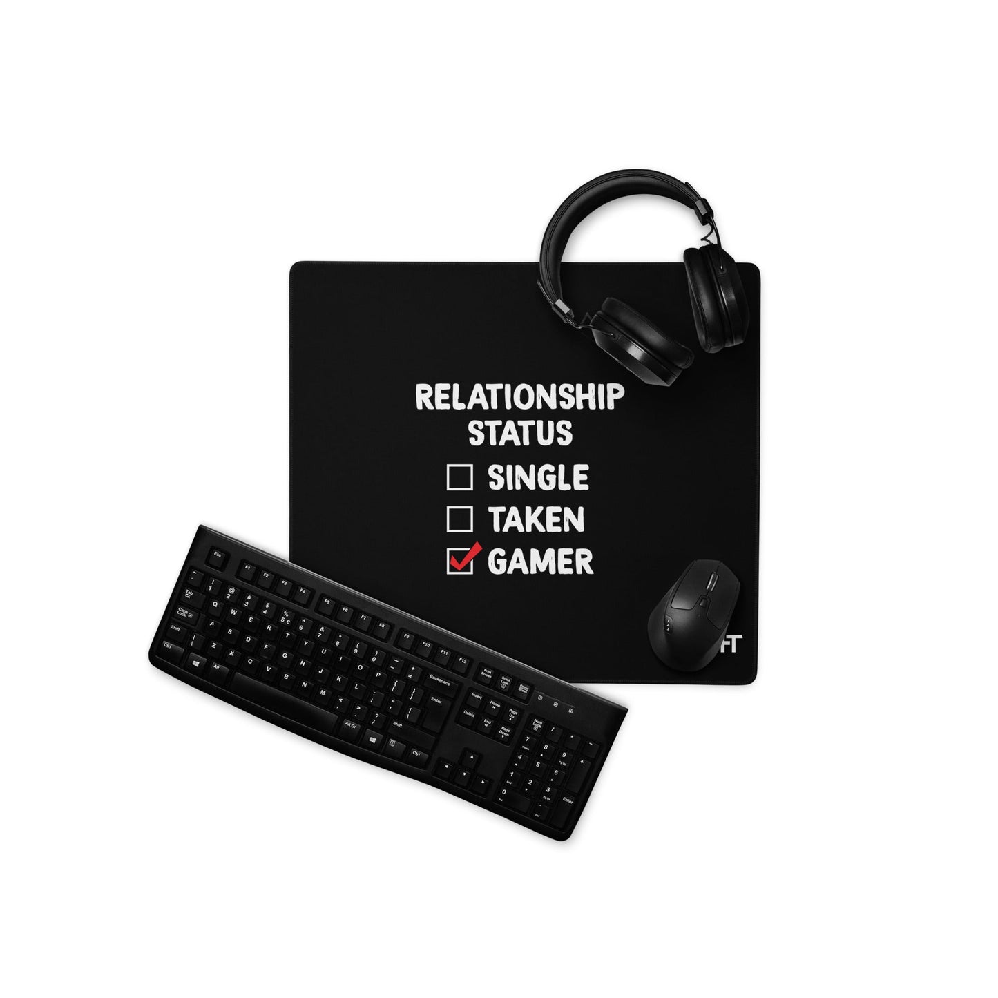 Relationship Status : Gamer - Desk Mat by DarkByteGear