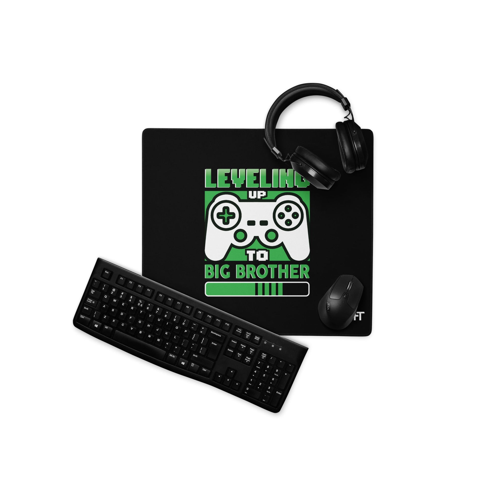 Levelling Up to Big Brother - Desk Mat by DarkByteGear