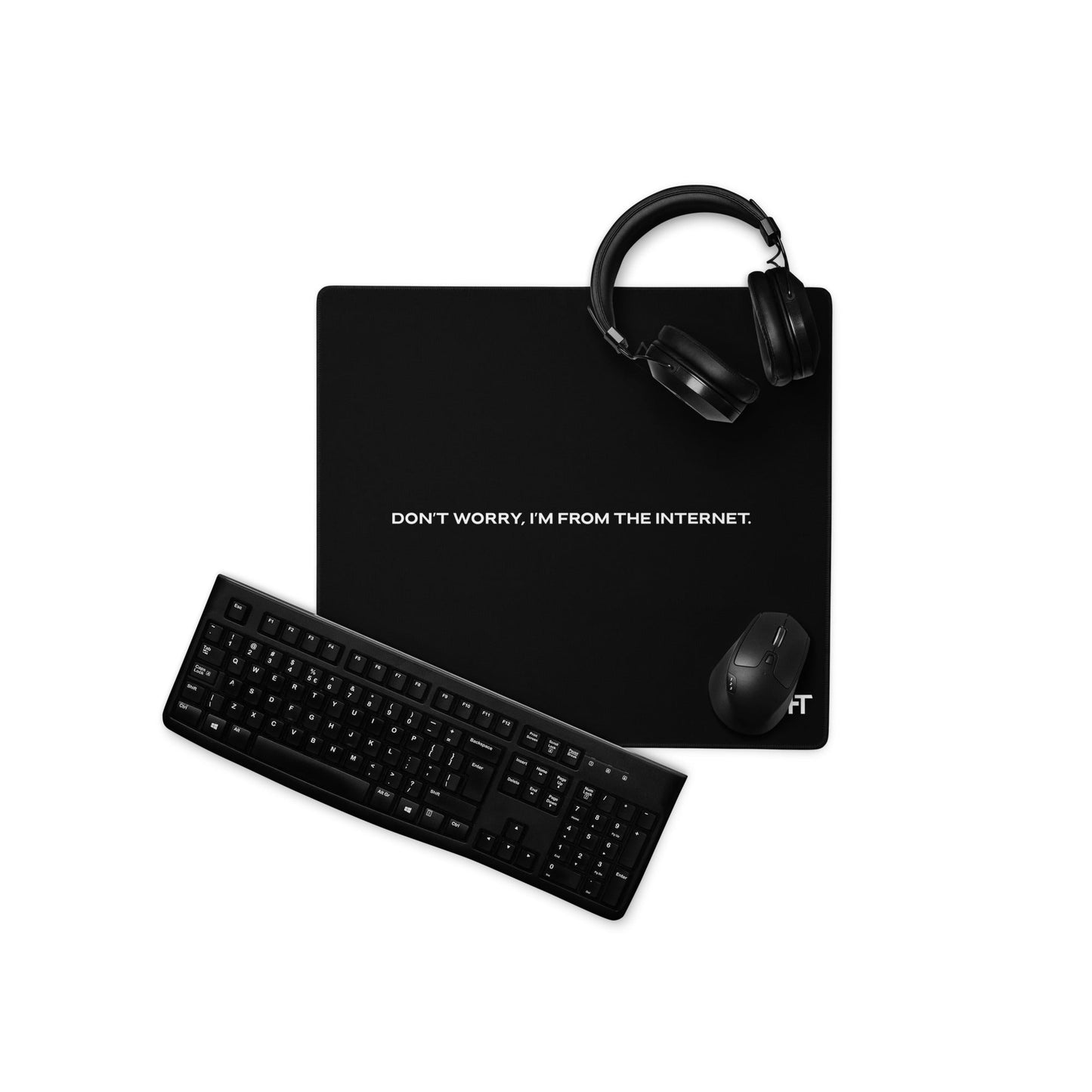 Don't worry I am from the Internet V1 - Desk Mat by DarkByteGear