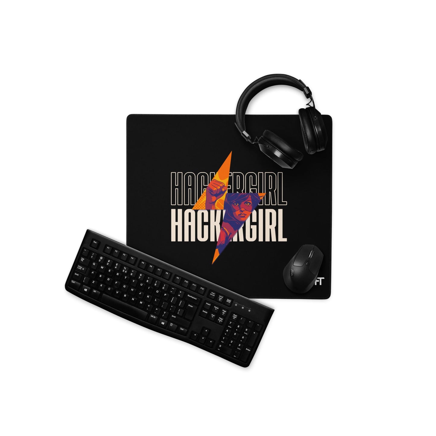 Hacker Girl V1 - Desk Mat by DarkByteGear
