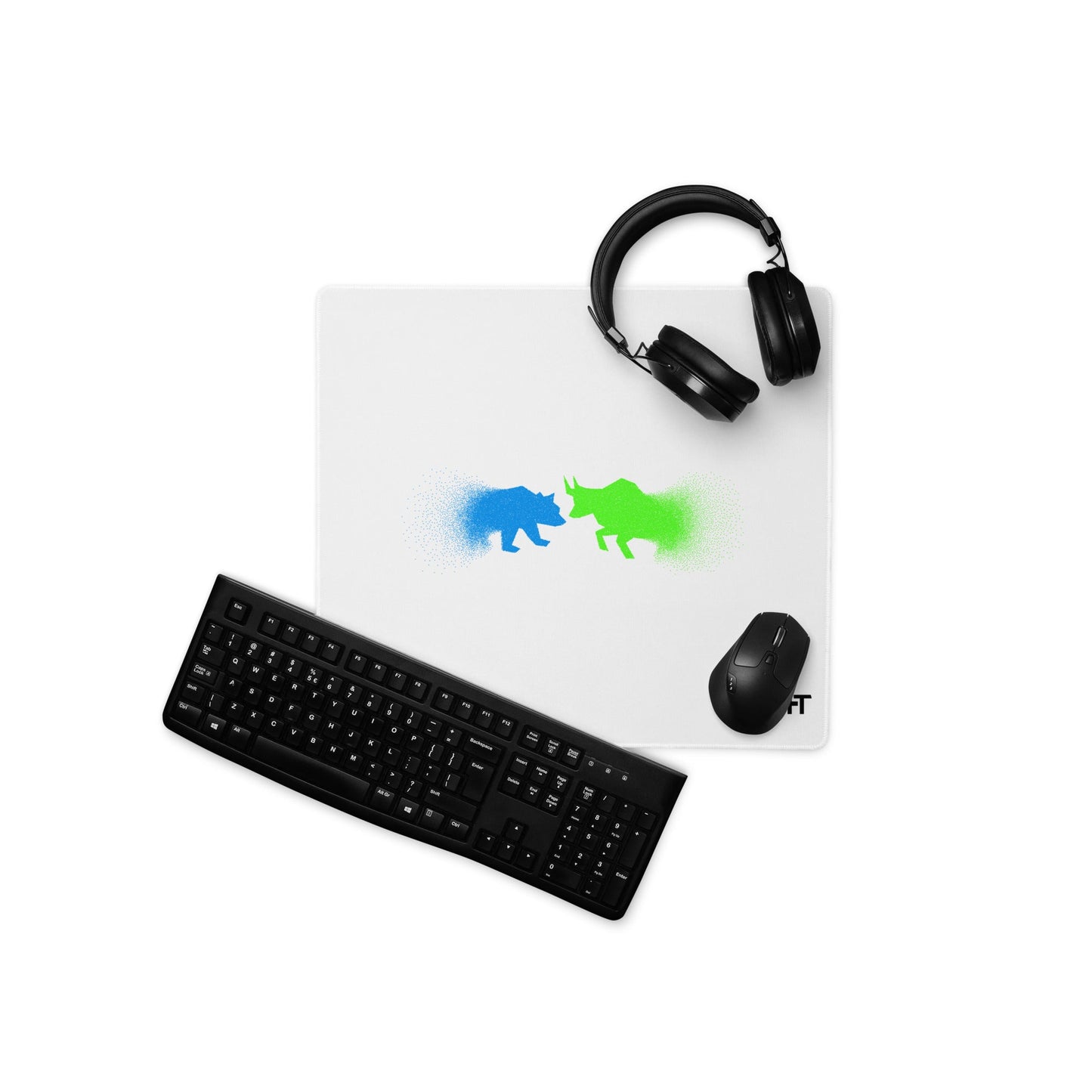 Bearish And Bullish (DB) in Light color - Desk Mat by DarkByteGear