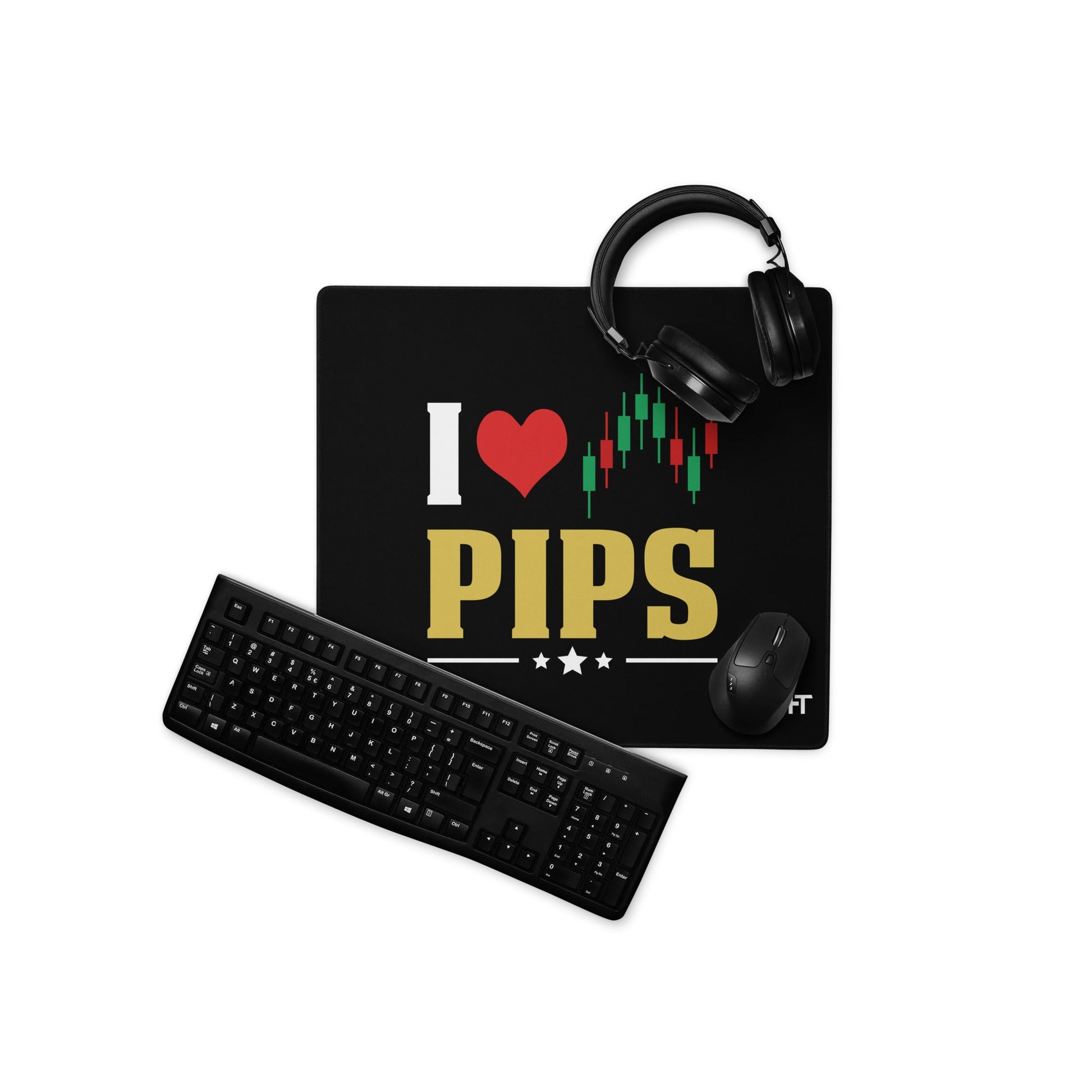I Love Pips ( MAHFUZ ) - Desk Mat by DarkByteGear