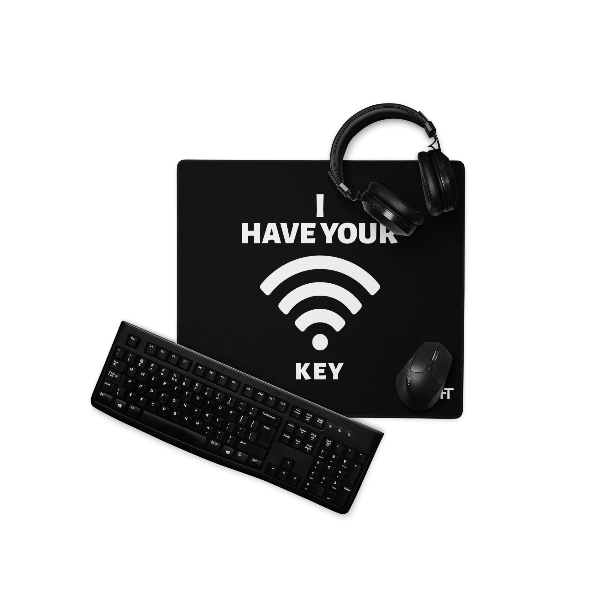I have your Wi-Fi password - Desk Mat by DarkByteGear