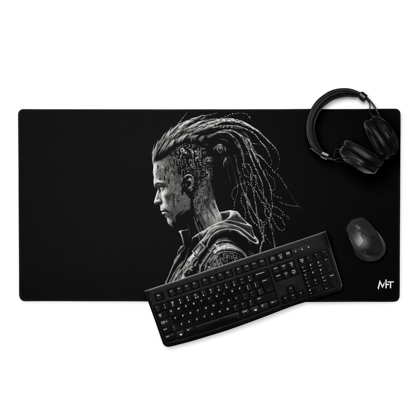 Cyberware assassin v32 - Gaming mouse pad by DarkByteGear