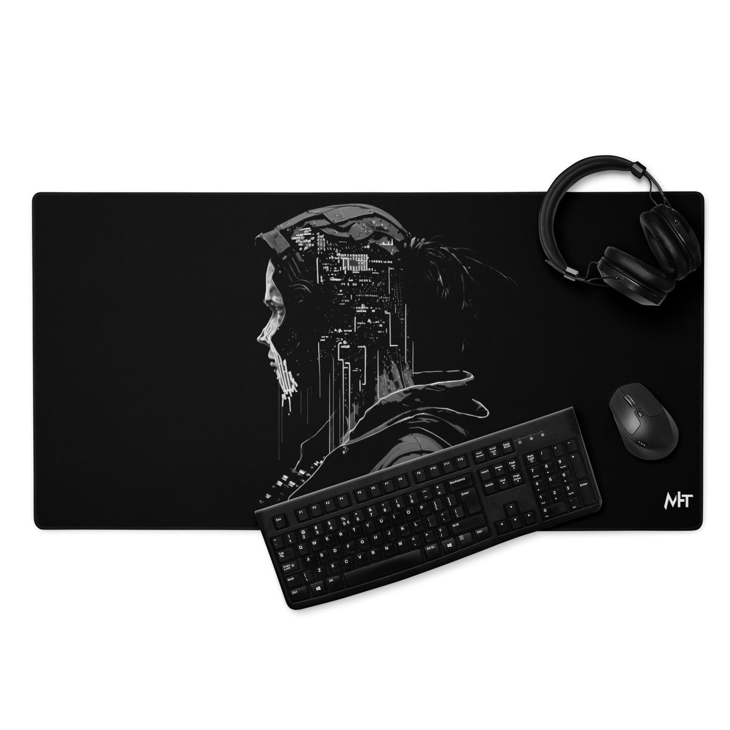 Cyberware assassin v37 - Gaming mouse pad by DarkByteGear