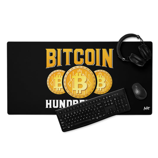 Bitcoin Hundredaire - Desk mat by DarkByteGear