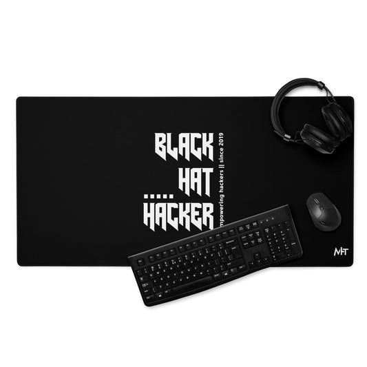 Black Hat Hacker V14 Desk Mat by DarkByteGear
