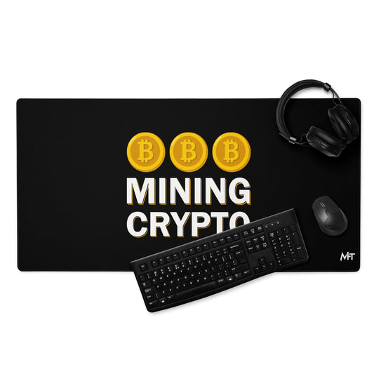 Mining Crypto - Desk Mat by DarkByteGear