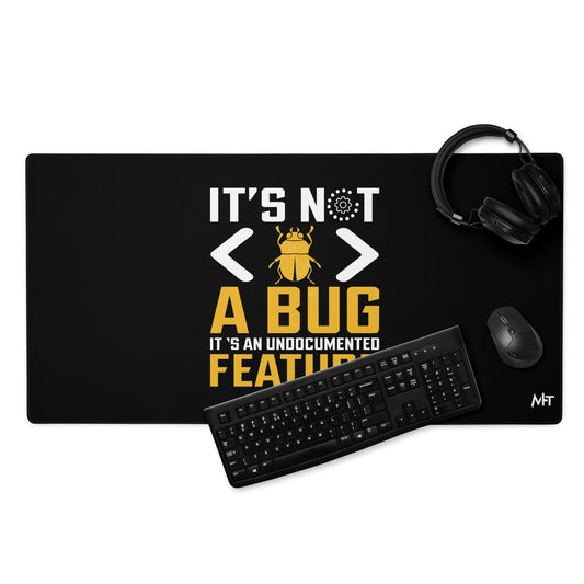 It's not a Bug - Desk Mat by DarkByteGear