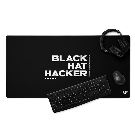 Black Hat Hacker V6 Desk Mat by DarkByteGear