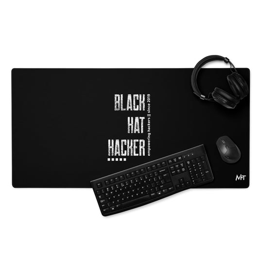 Black Hat Hacker V3 Desk Mat by DarkByteGear