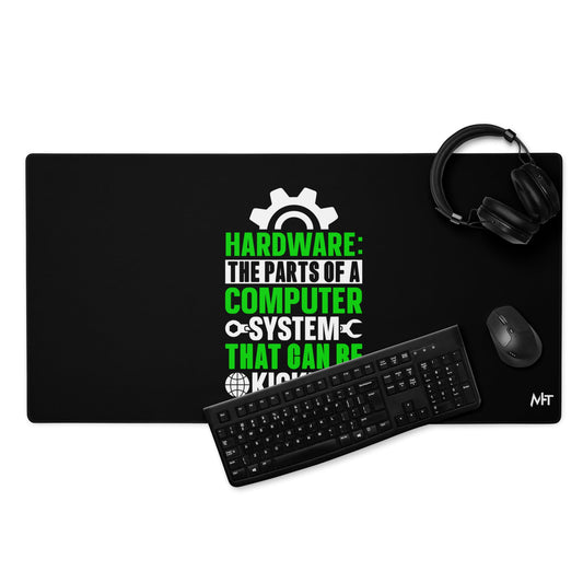 Hardware: The Part of a Computer System - Desk Mat by DarkByteGear