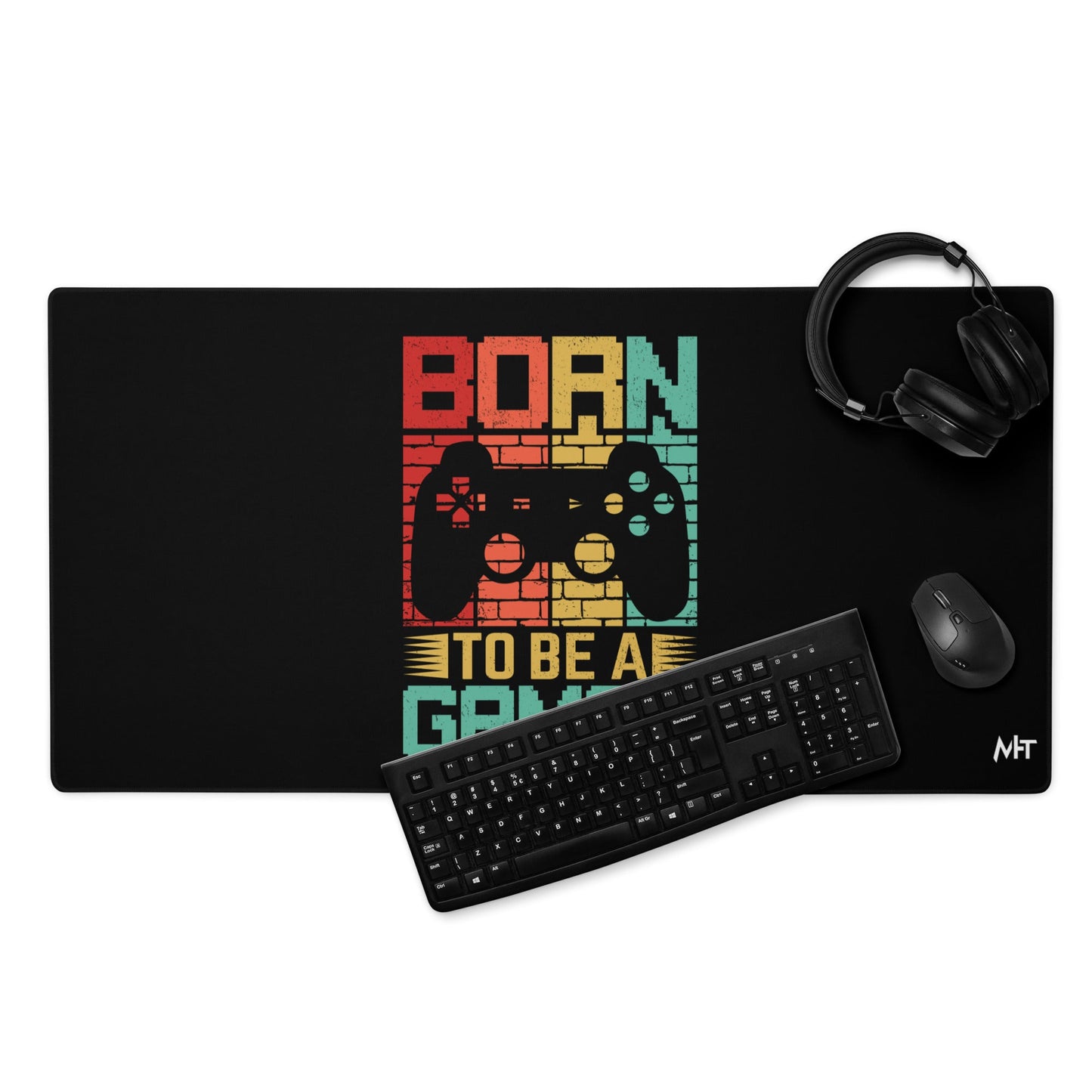 Born to Be a Gamer - Shagor Desk Mat by DarkByteGear