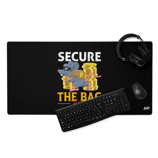 Secure the Bag Alert - Desk Mat by DarkByteGear