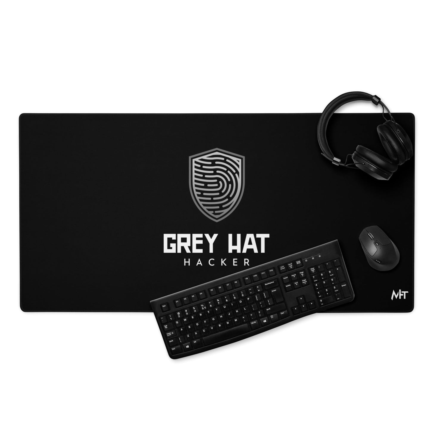 Grey Hat Hacker V3 - Desk Mat by DarkByteGear