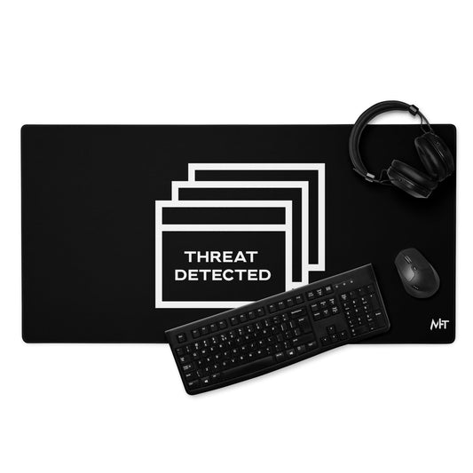 Threat Detected Desk Mat by DarkByteGear