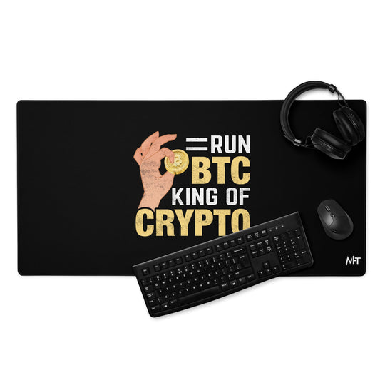 = Run BTC King of BitCoin - Desk Mat by DarkByteGear