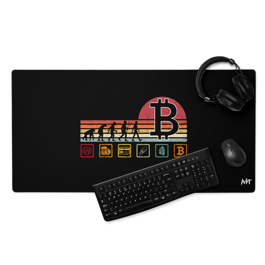Bitcoin Evolution - Desk Mat by DarkByteGear