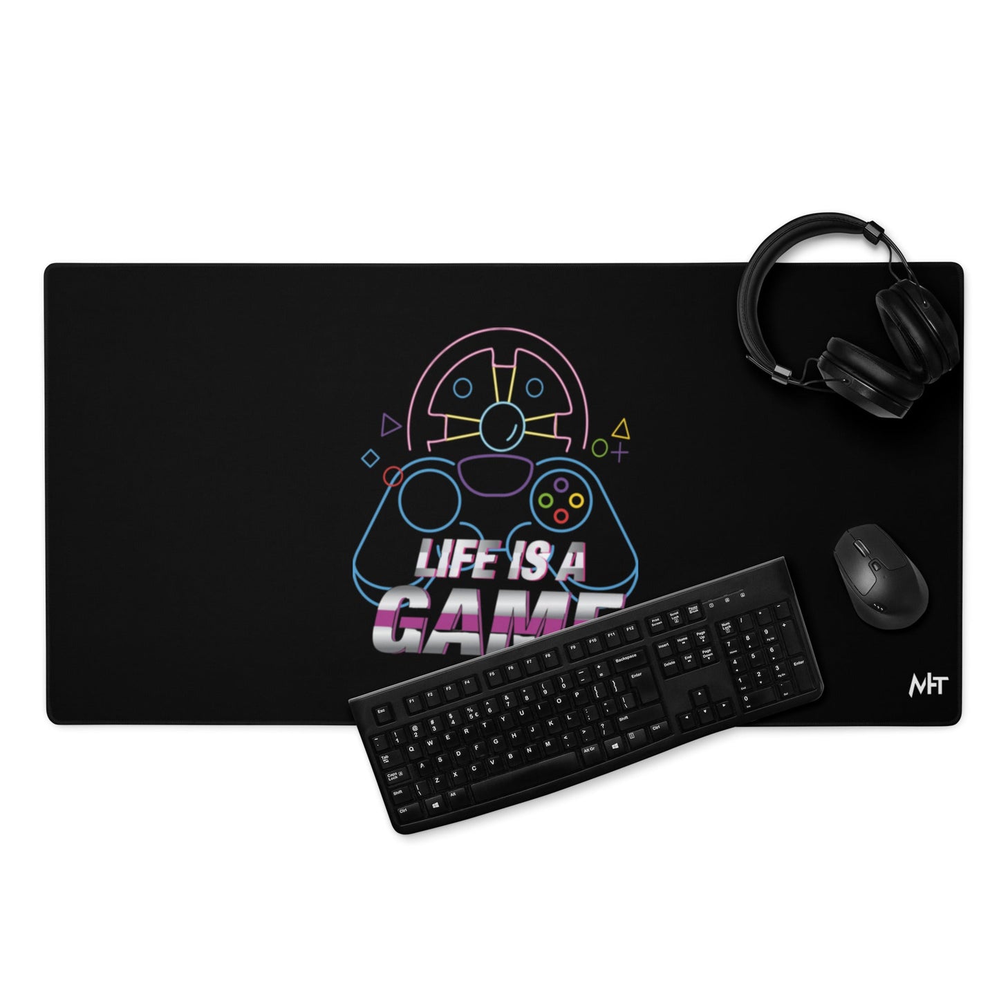 Life is a Game - Desk Mat by DarkByteGear
