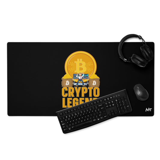 Bitcoin Legend - Desk Mat by DarkByteGear